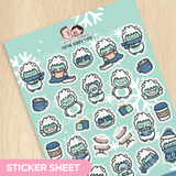 Cool Yeti Sticker Set
