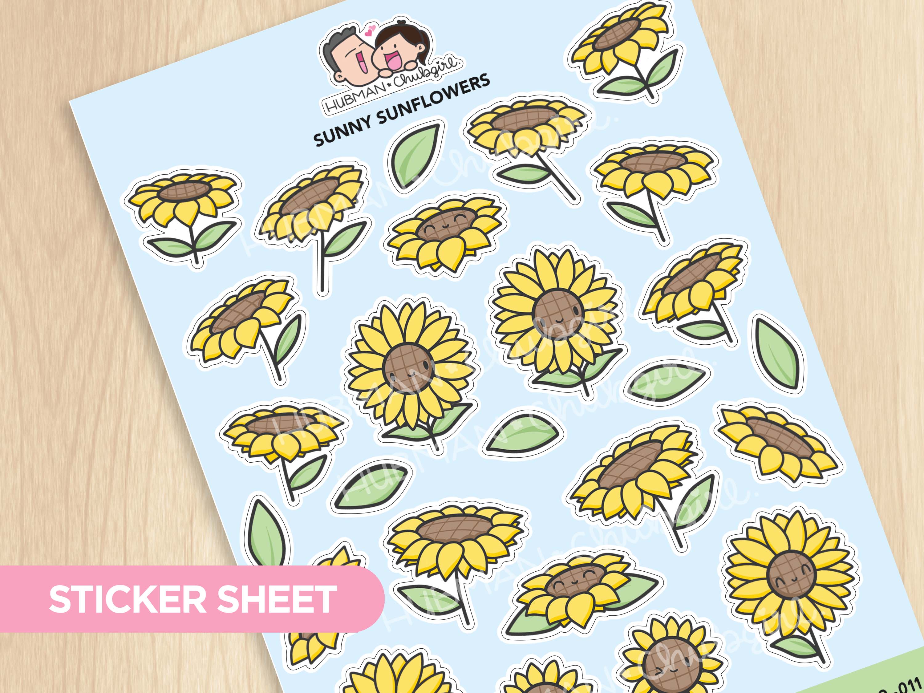 Sticker sheet - Sunny Sunflowers