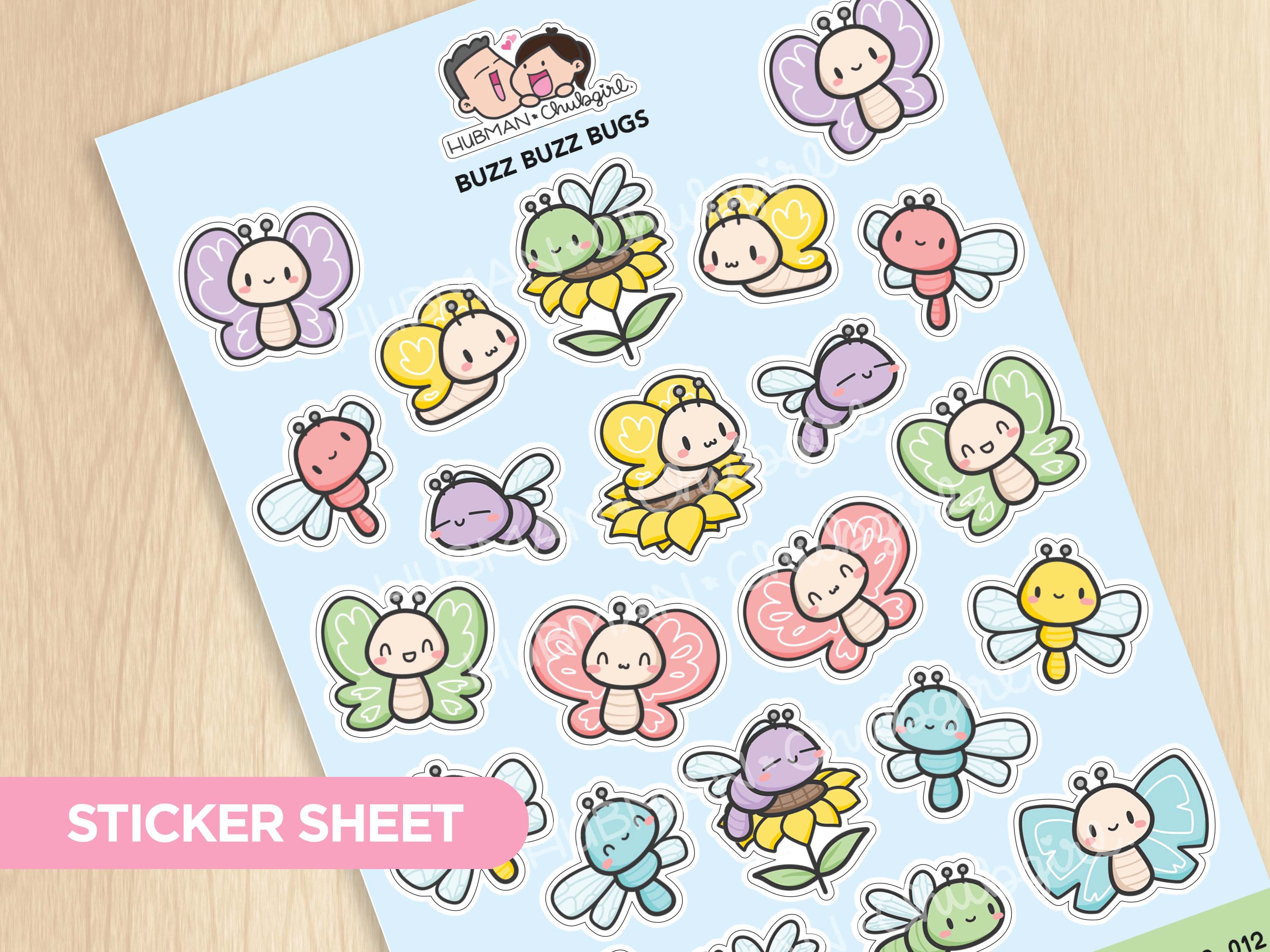 Sunflower Critters Sticker Set