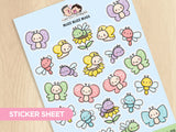 Sunflower Critters Sticker Set