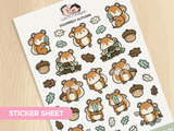 Squirrely Autumn Sticker Sheet