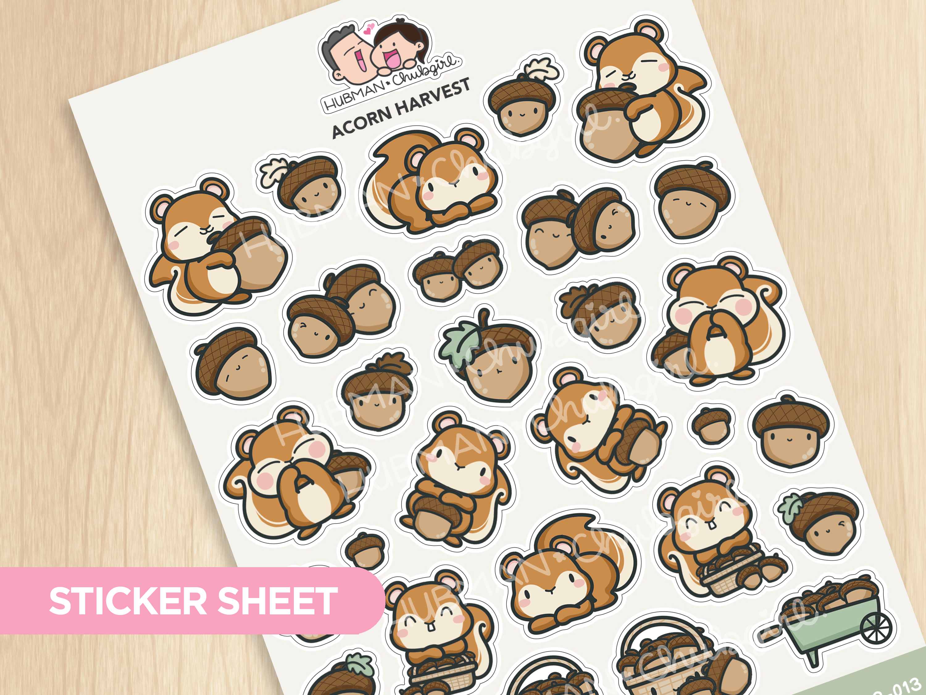 Acorn Harvest Sticker Sheet