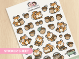 Acorn Harvest Sticker Sheet
