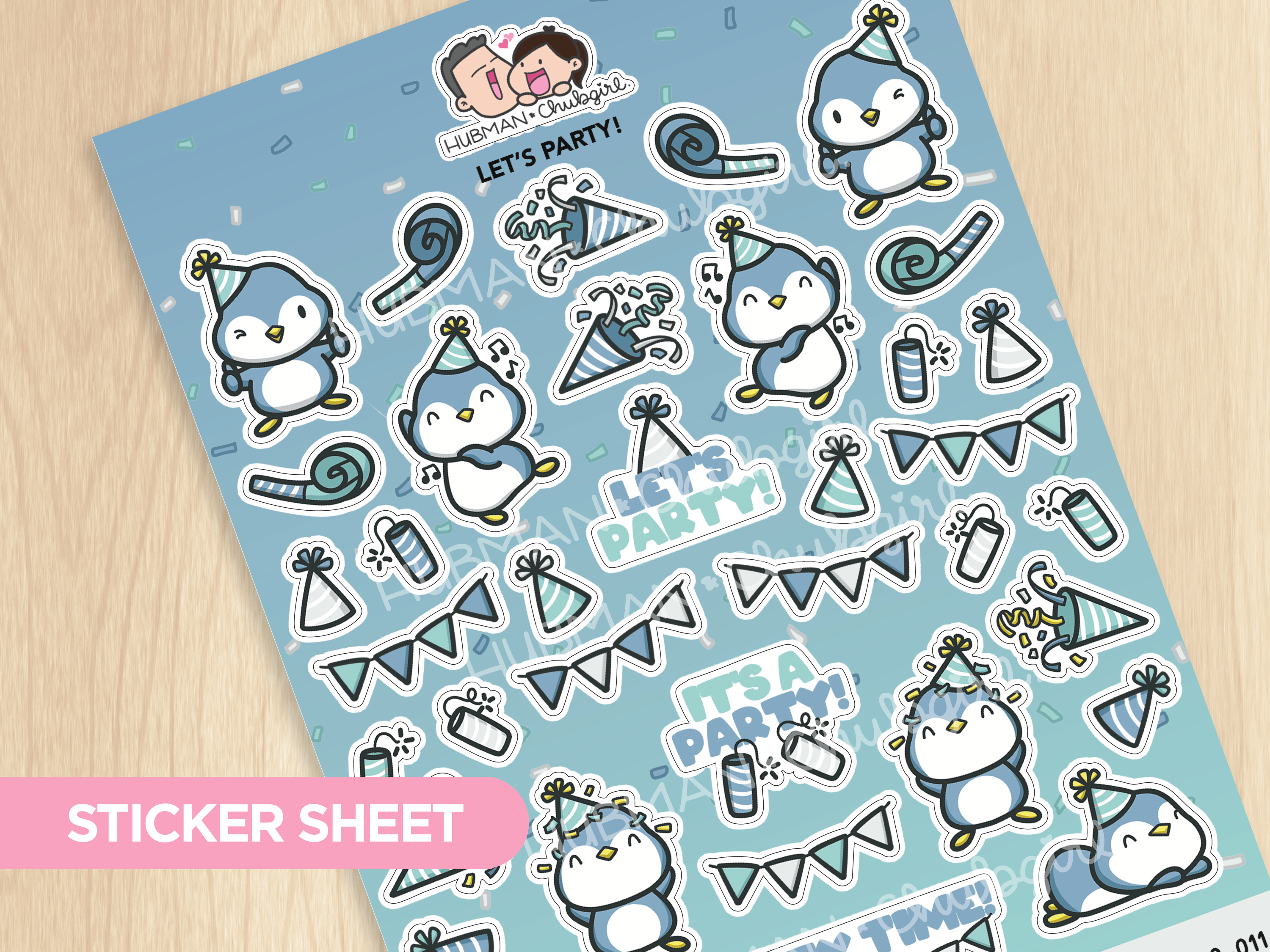 Let's Party! Sticker Sheet