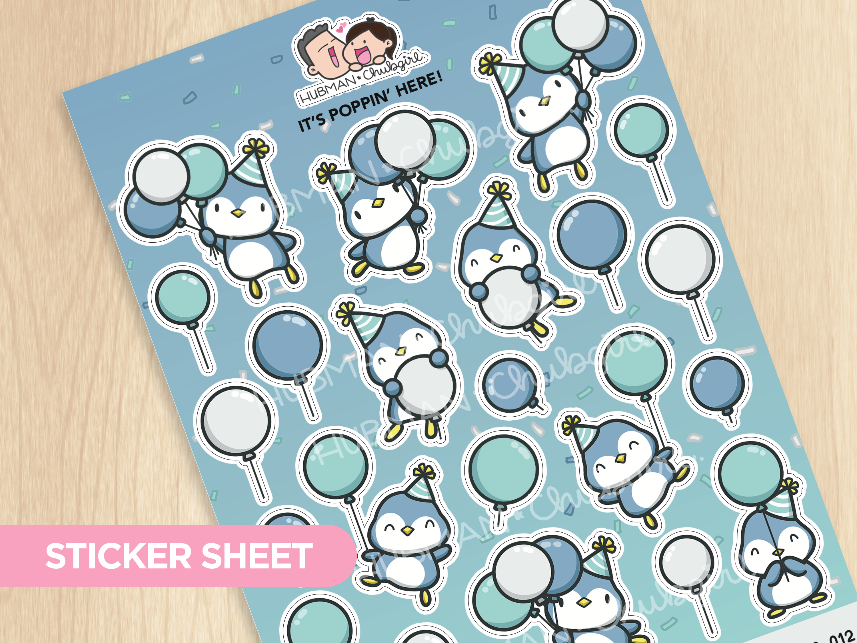 It's Poppin' Here! Sticker Sheet