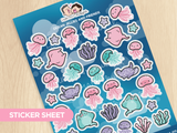 Ocean Jellies and Friends Sticker Sheet