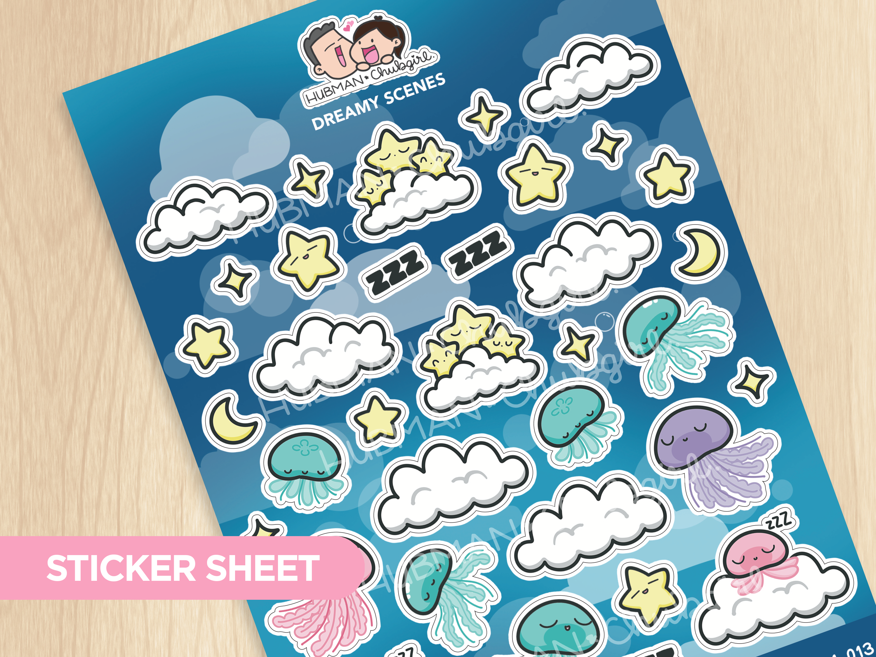 Dreamy Scenes Sticker Sheet
