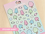 Candies and Sweet Treats Sticker Sheet