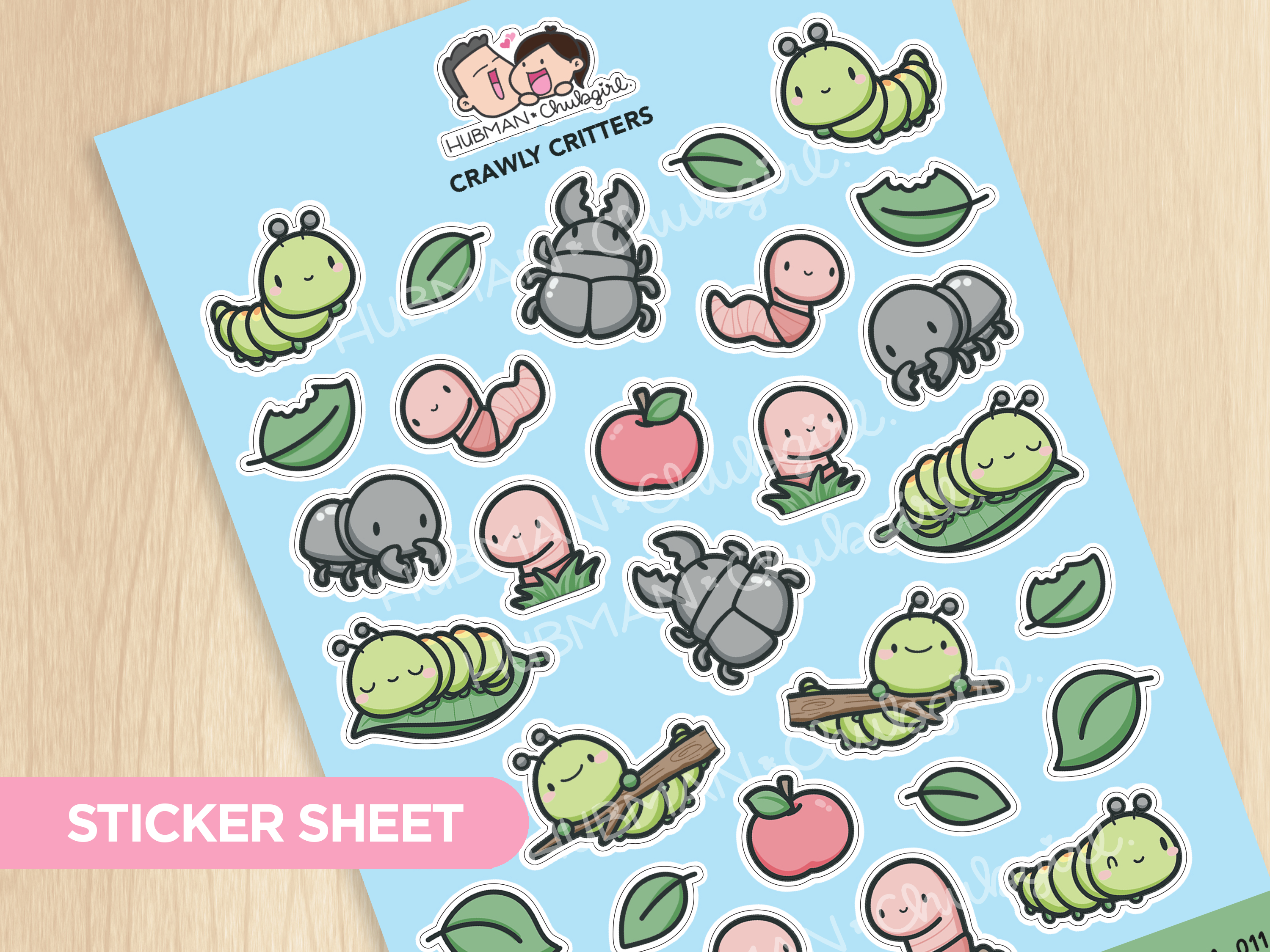 Crawly Critters Sticker Sheet