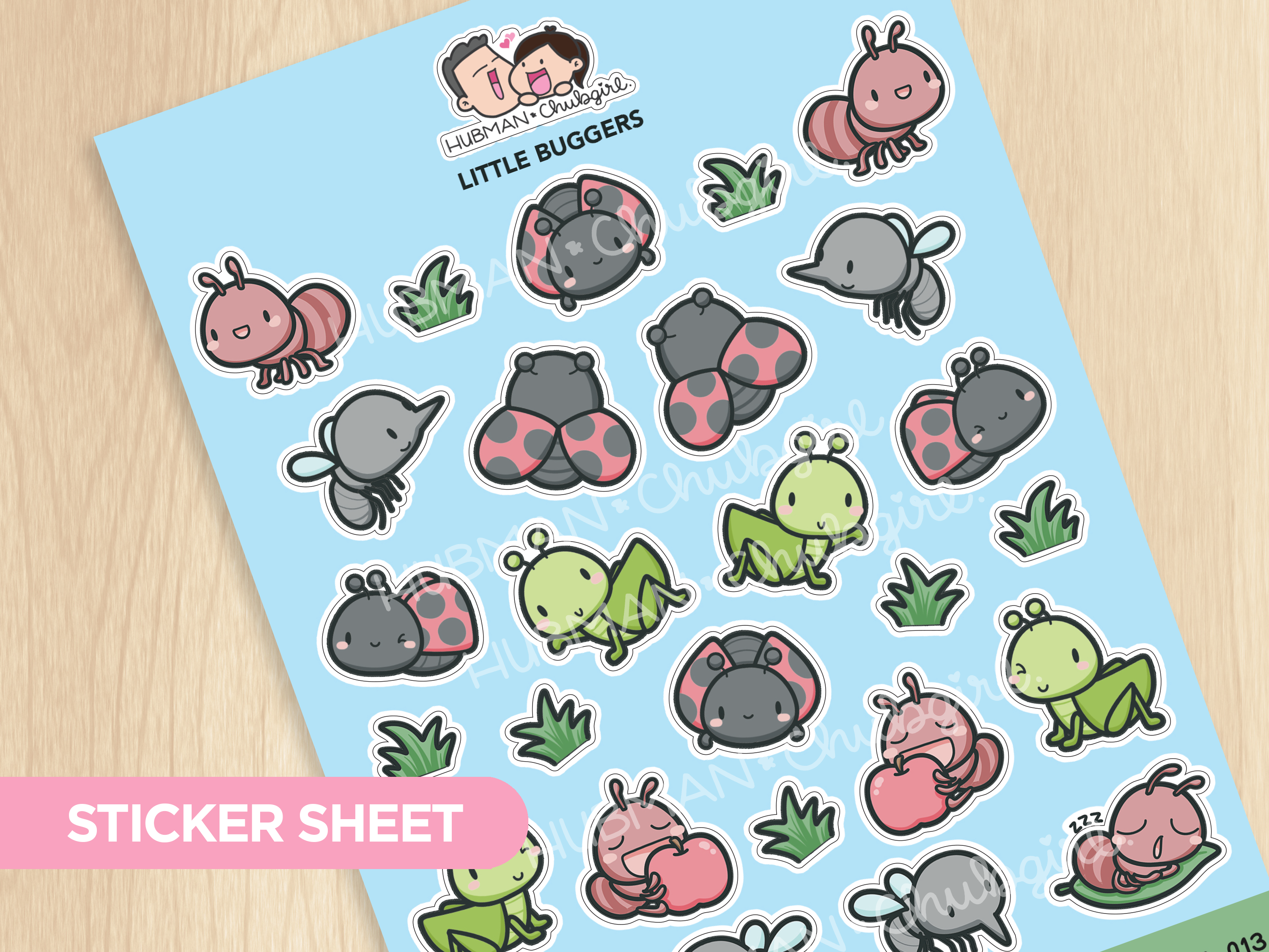 Little Buggers Sticker Sheet