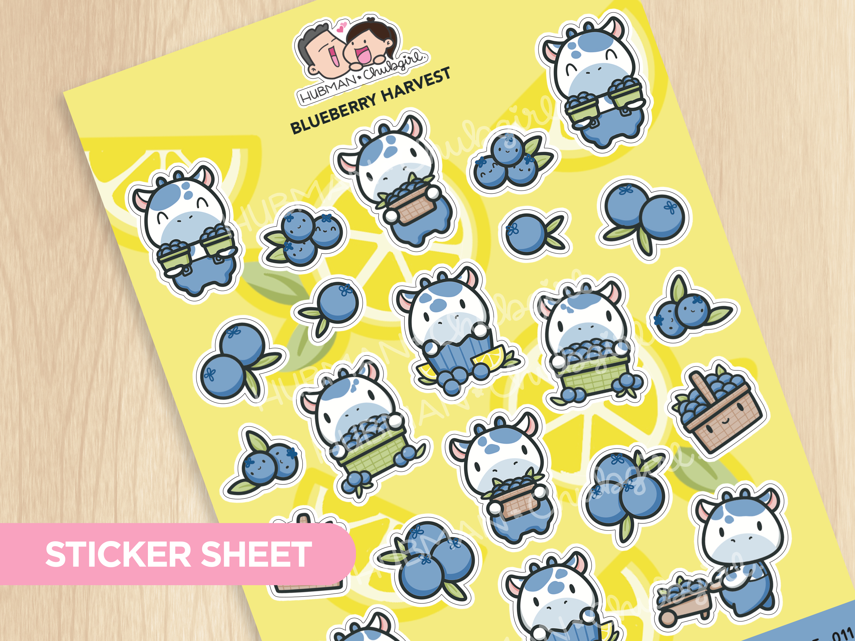 Blueberry Harvest Sticker Sheet