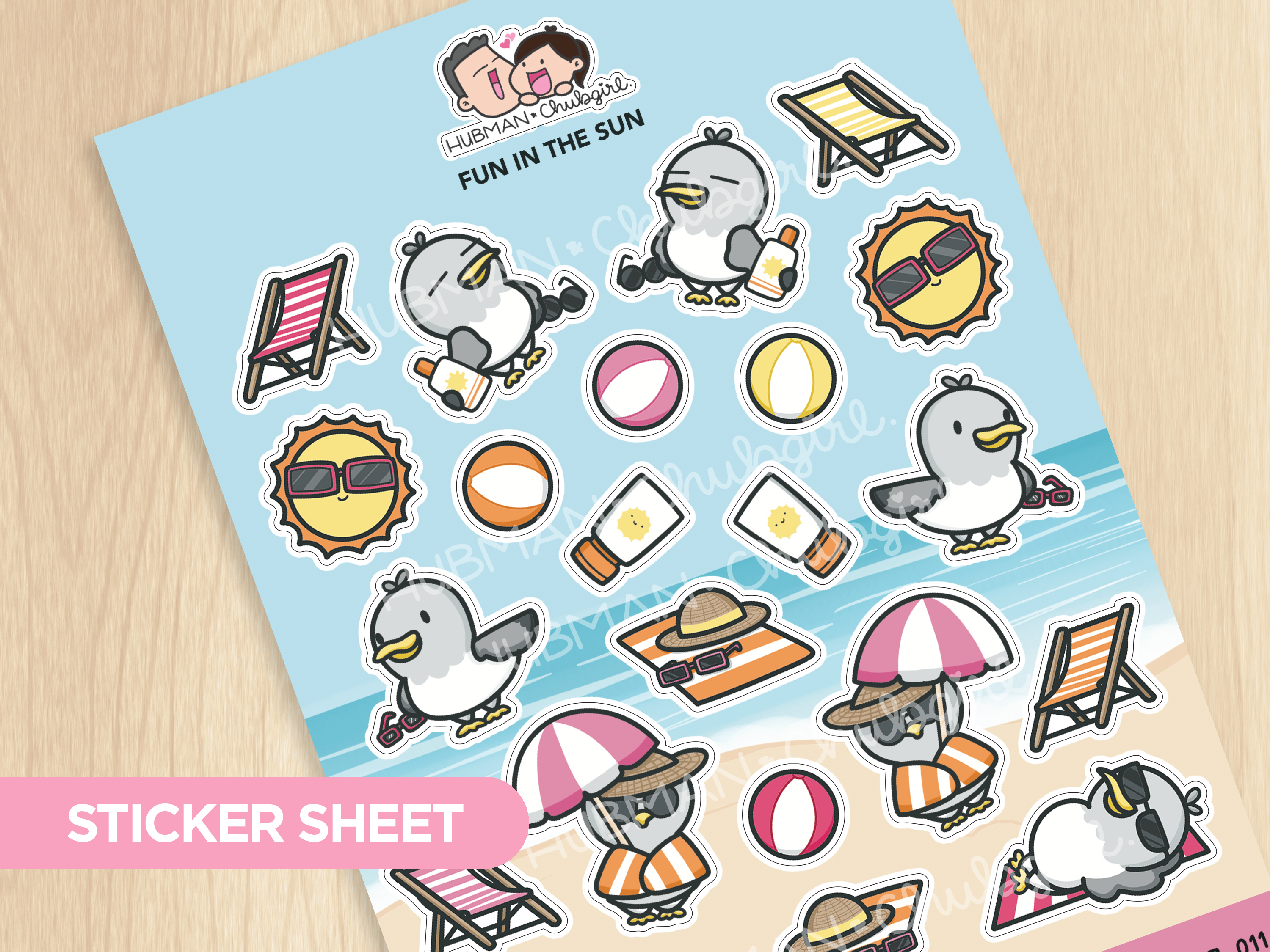 Fun in the Sun Sticker Sheet