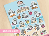 Sea and Sand Sticker Sheet