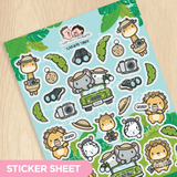 Safari Time Sticker Sheet
