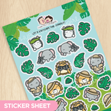 Let's Explore the Jungle! Sticker Sheet