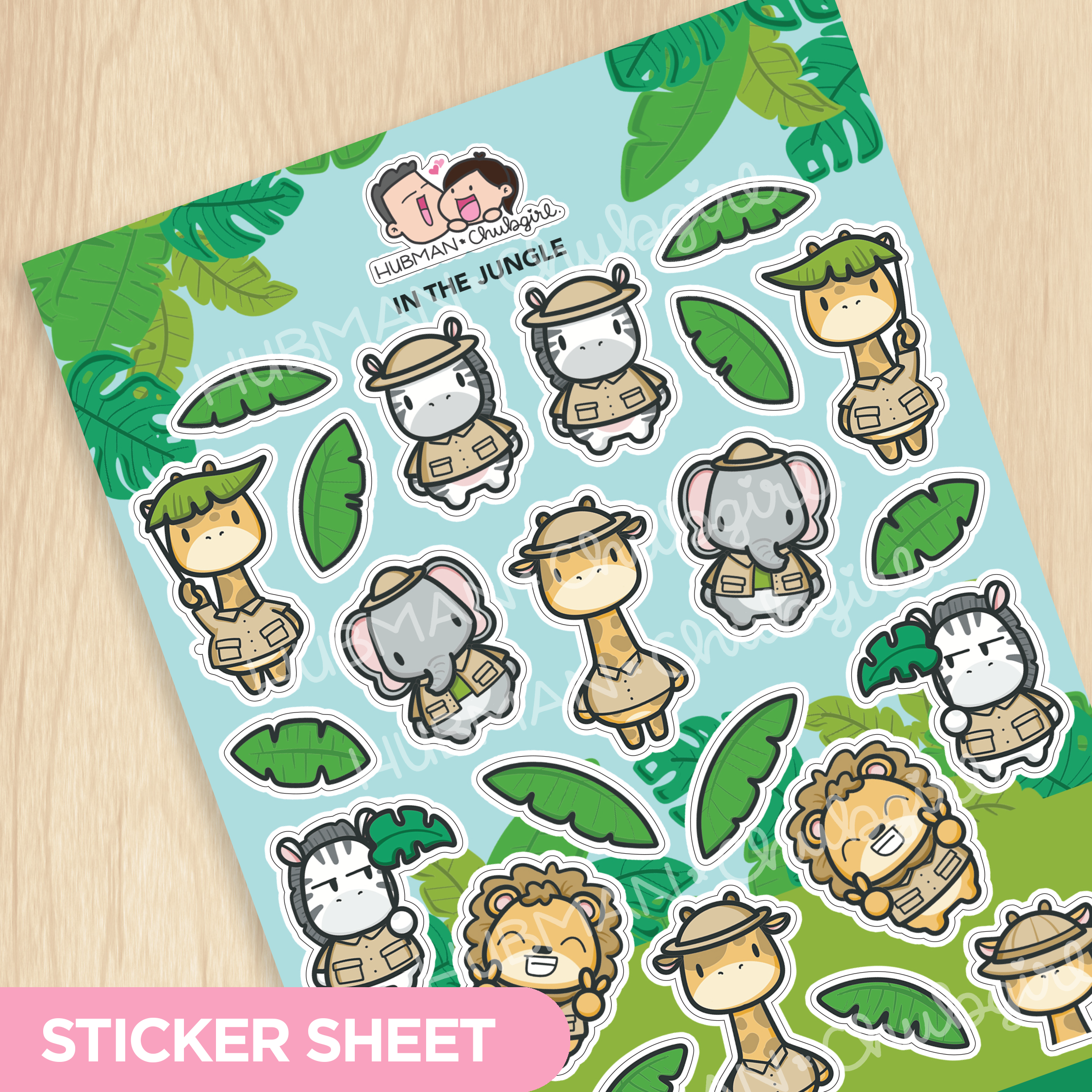 In the Jungle Sticker Sheet
