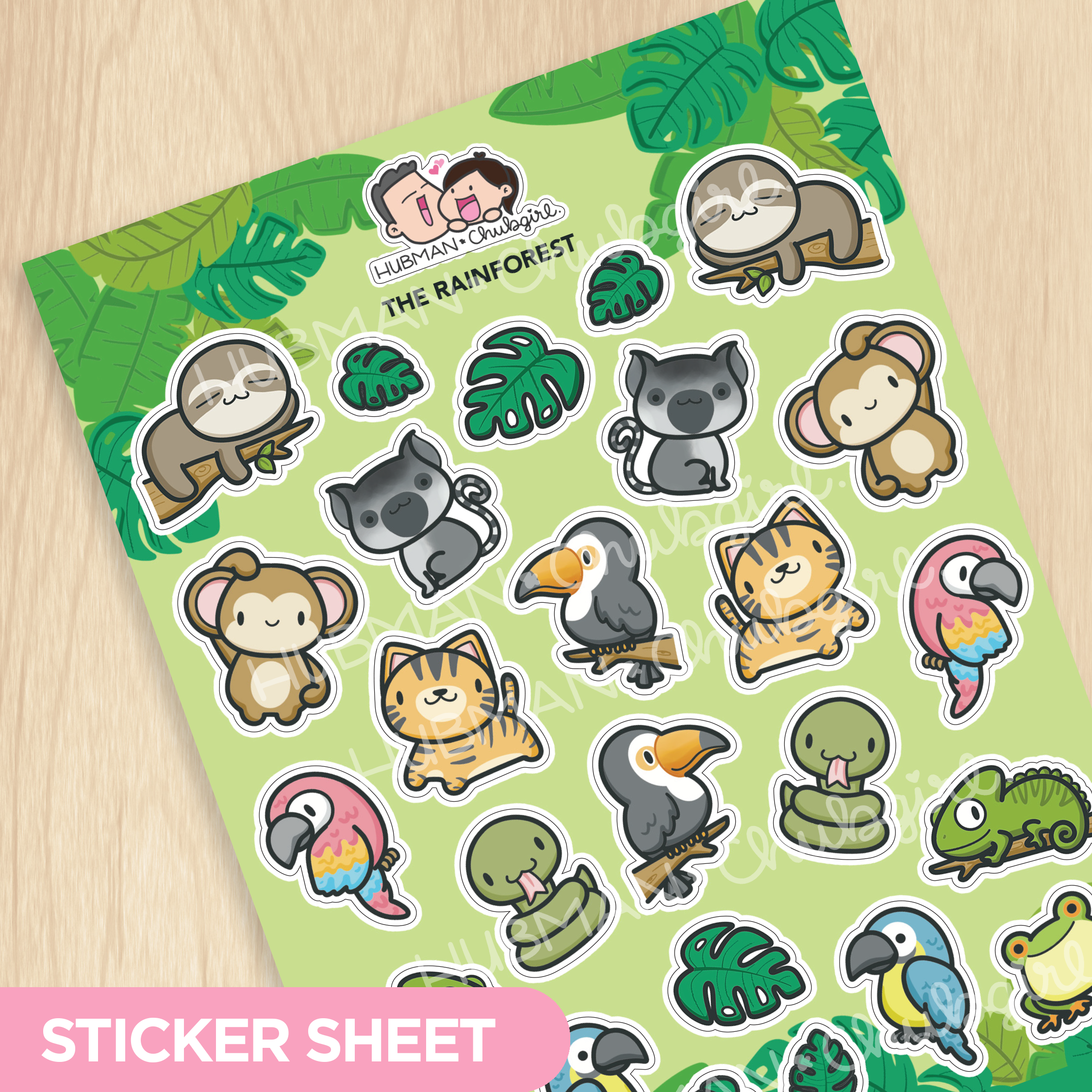 The Rainforest Sticker Sheet