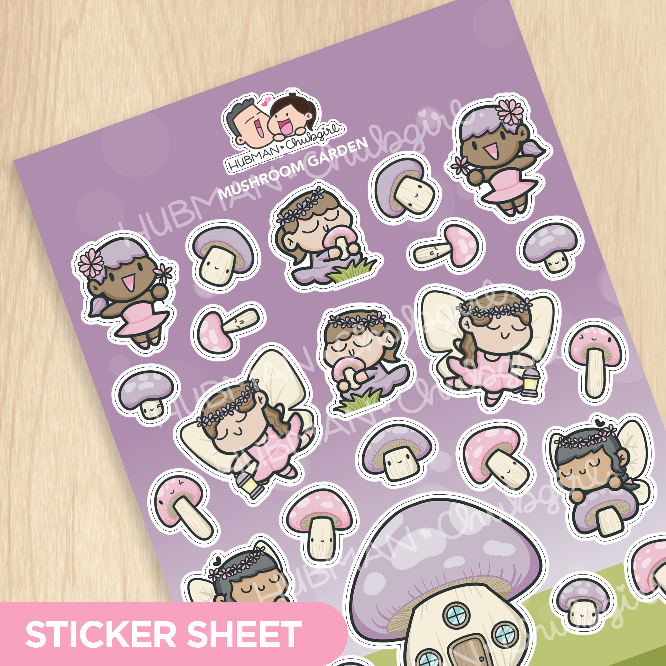 Mushroom Garden Sticker Sheet