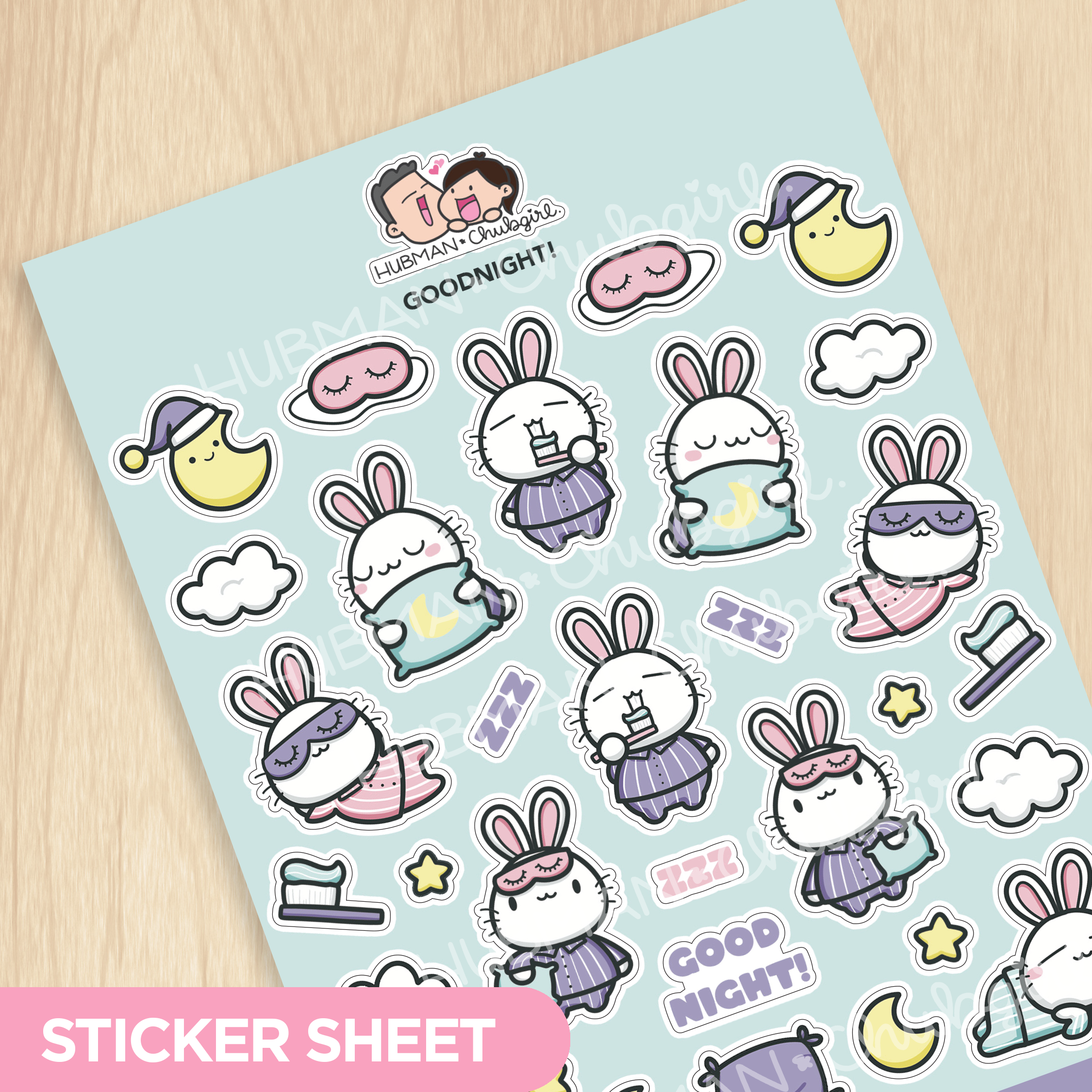 Goodnight! Sticker Sheet