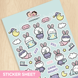 Goodnight! Sticker Sheet