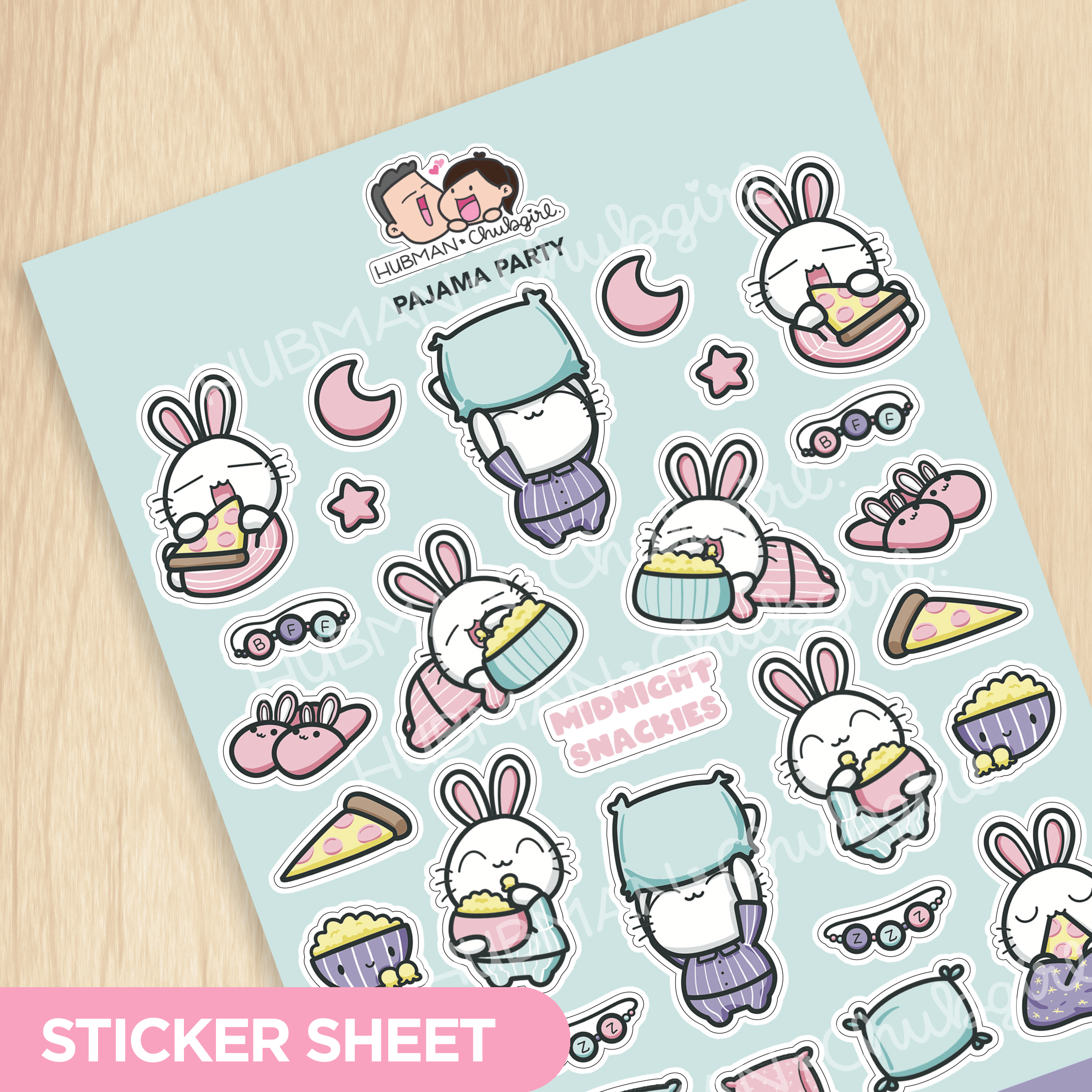Pajama Party Sticker Sheet