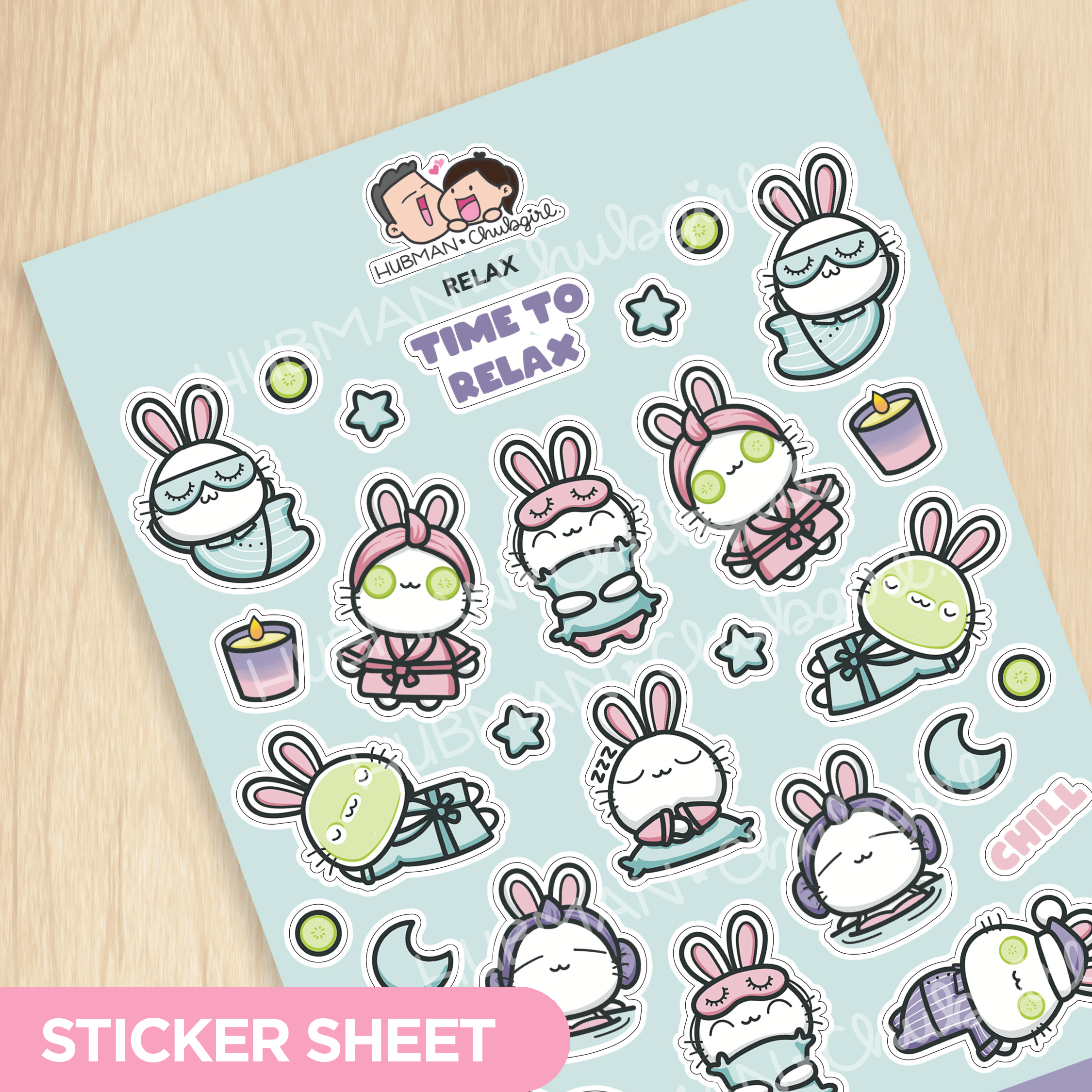 Relax Sticker Sheet