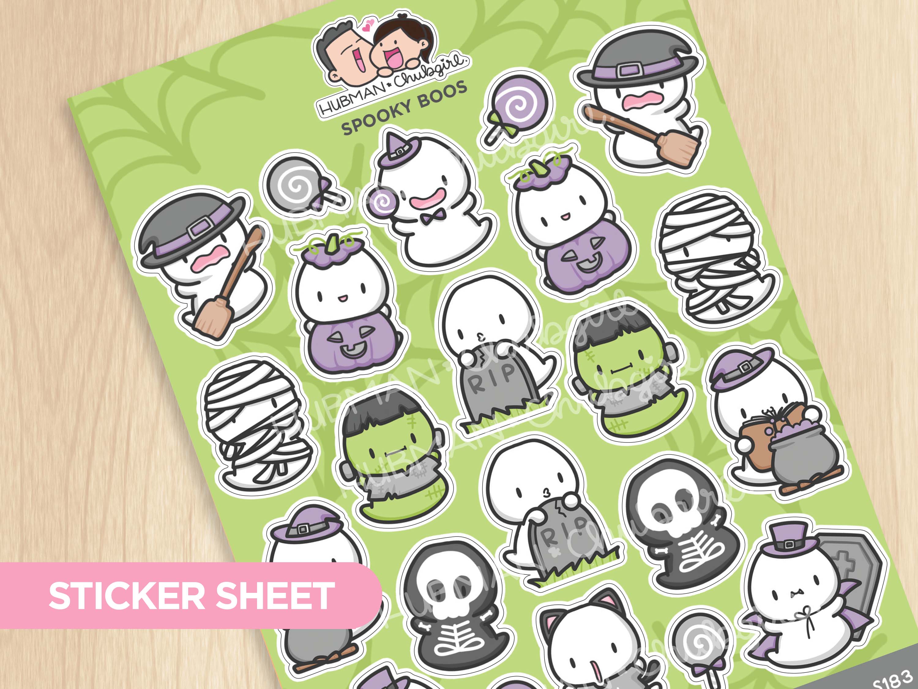 Spooky Kitties Sticker Set