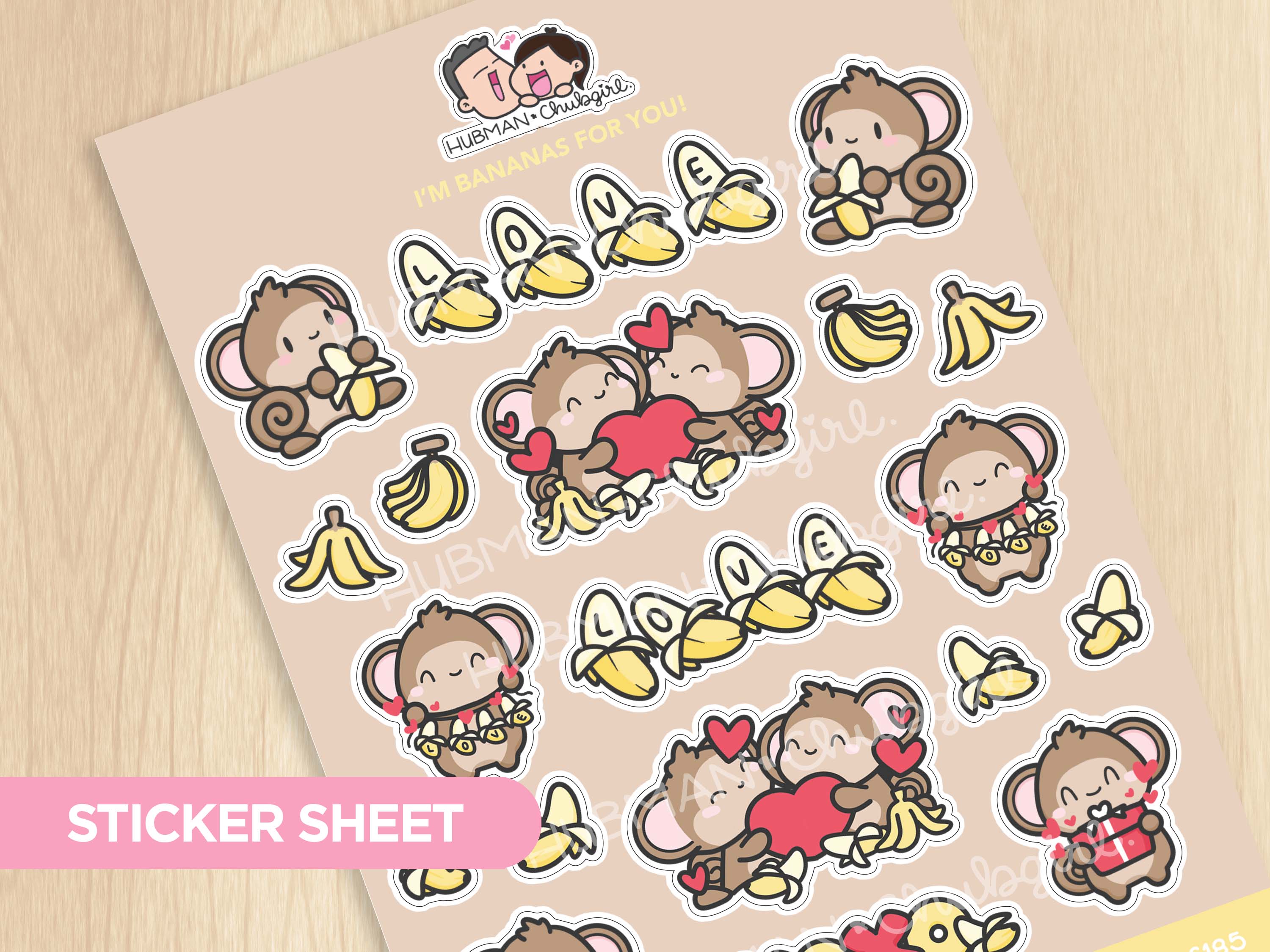 I'm Bananas For You Sticker Sheet