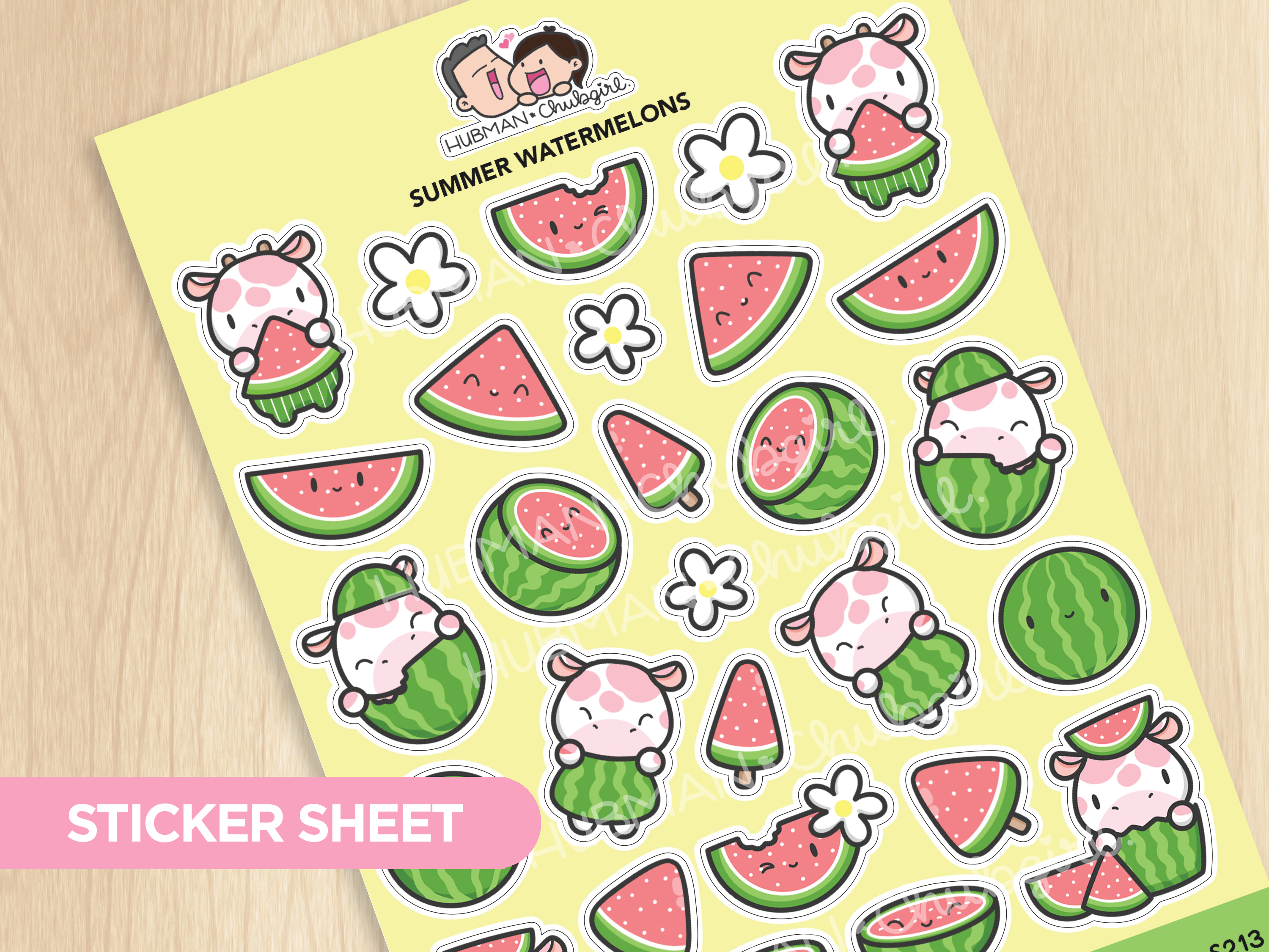 Summer Watermelons Sticker Sheet