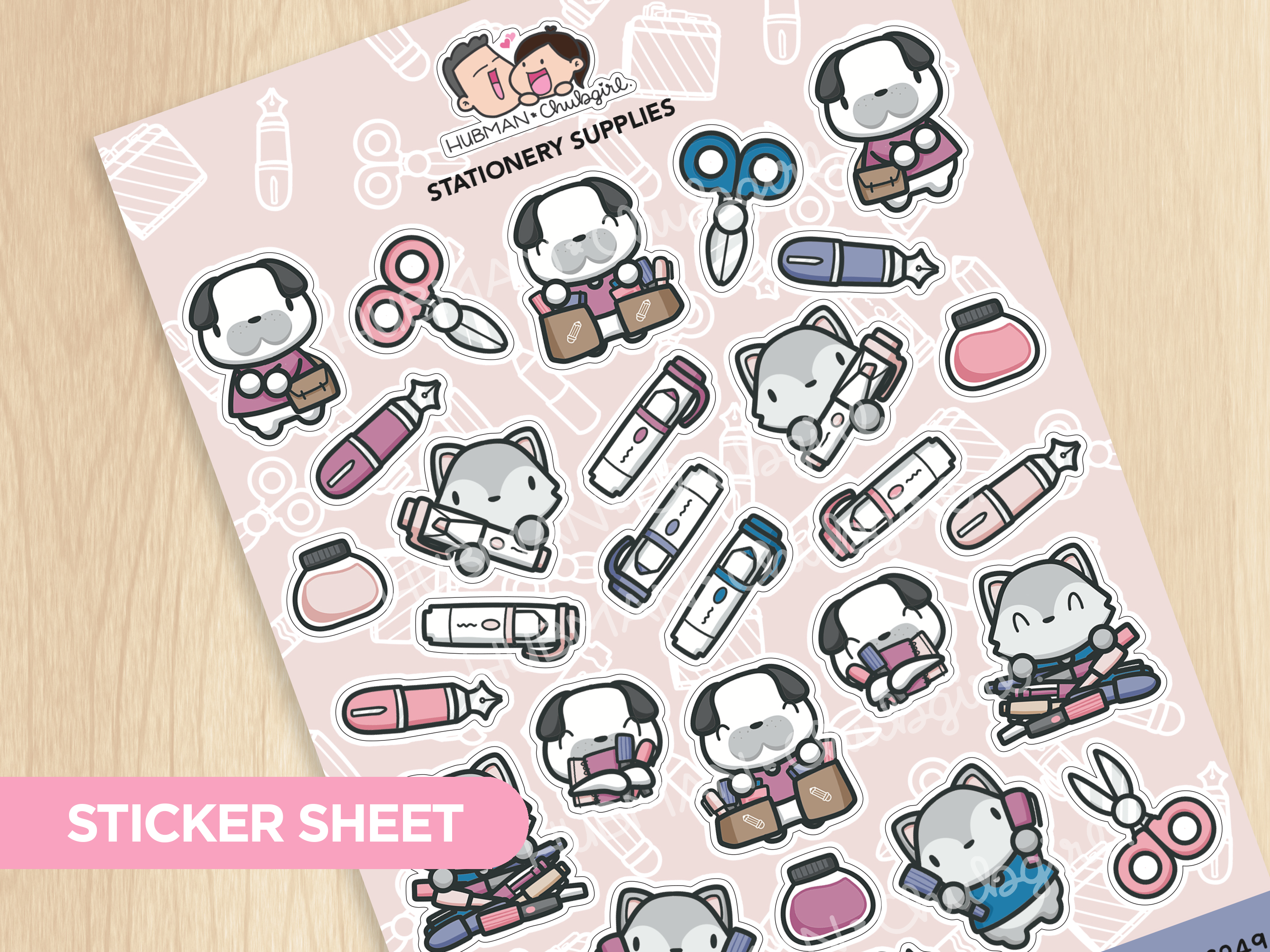 Stationery Buddies Sticker Set