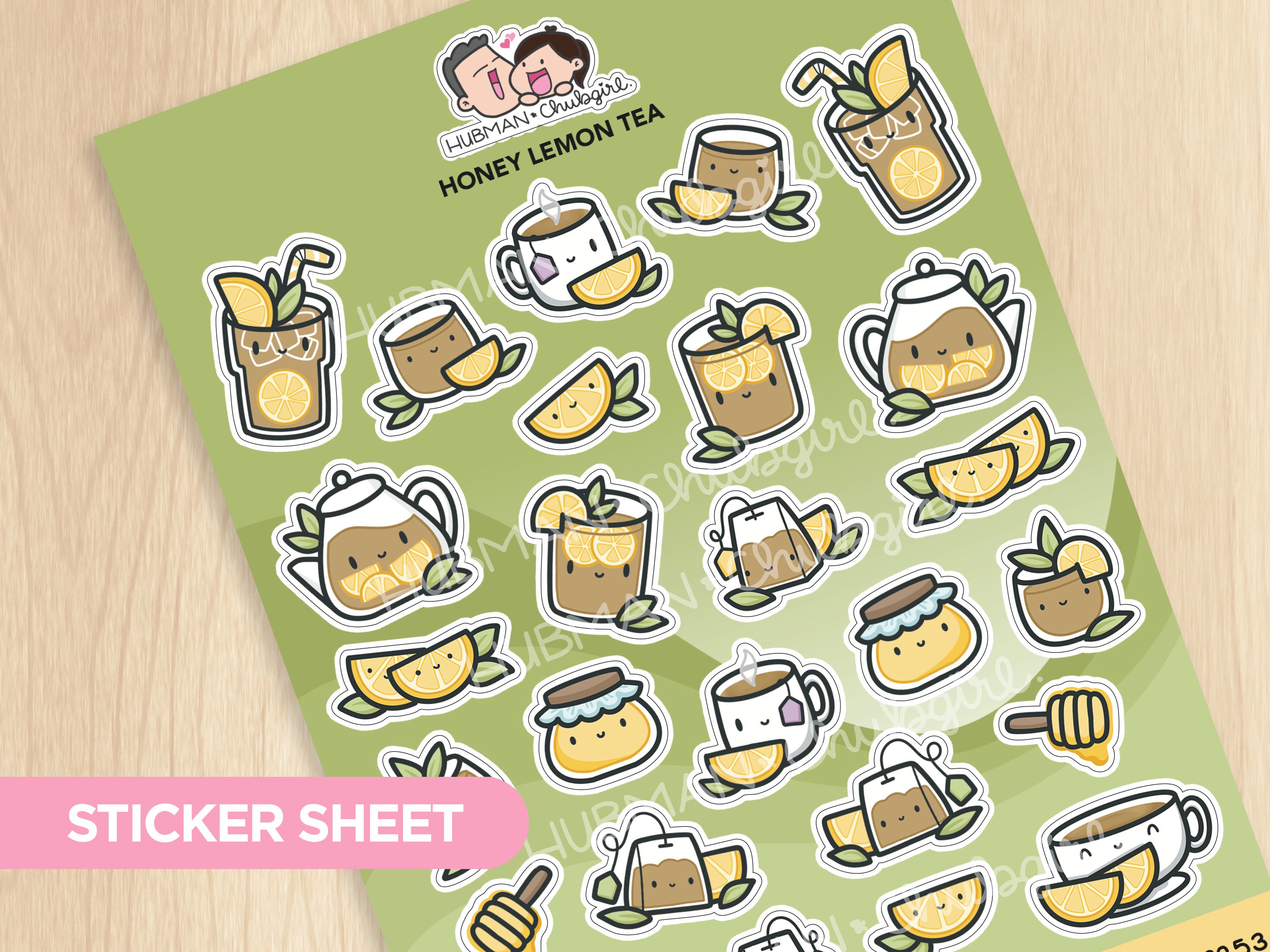 Honey Lemon Tea Sticker Sheet