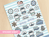 Ships Ahoy! Sticker Sheet