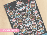 Independence Day BBQ Sticker Set