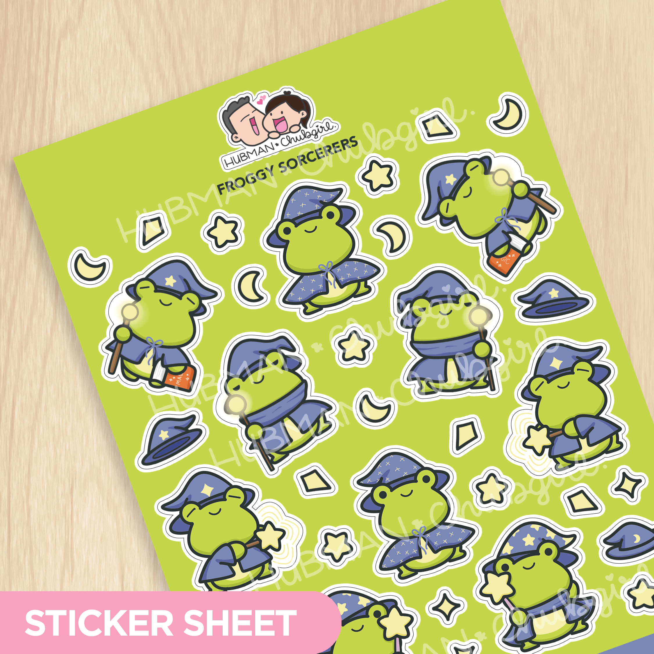 Froggy Sorcerers Sticker Sheet