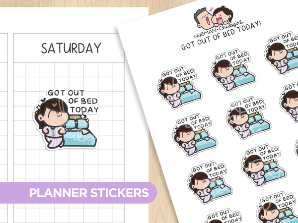 Reading / Books Planner Stickers – Hubman and Chubgirl