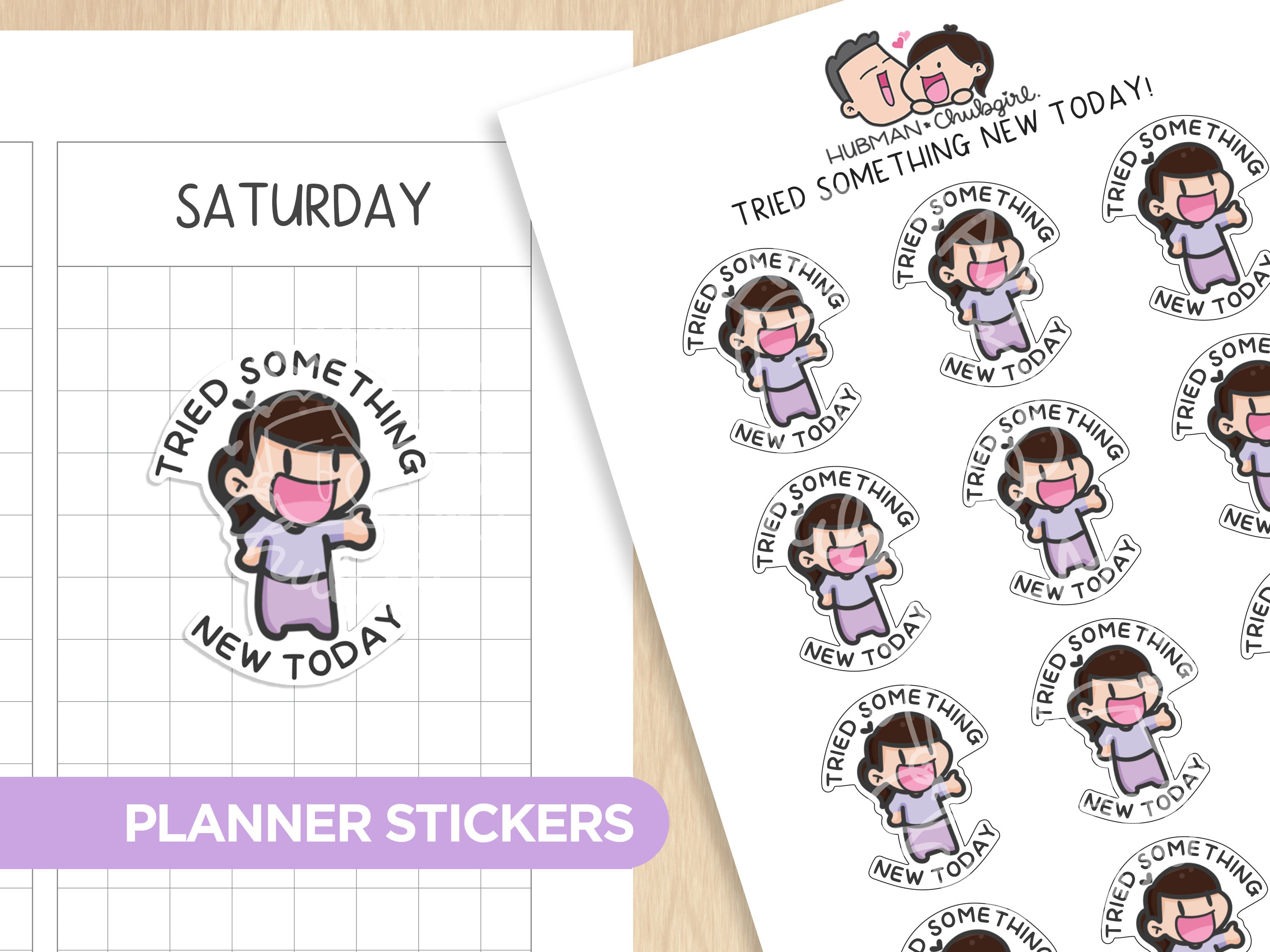 Tried something new today! planner stickers