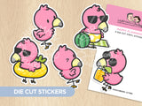 Tropical Fun Die Cut Stickers (Set of 5)