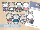 Stationery Buddies Die Cut Stickers
