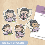 Fairy Garden Die Cut Stickers (Set of 5)