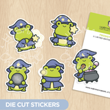 Froggy Sorcery Die Cut Stickers