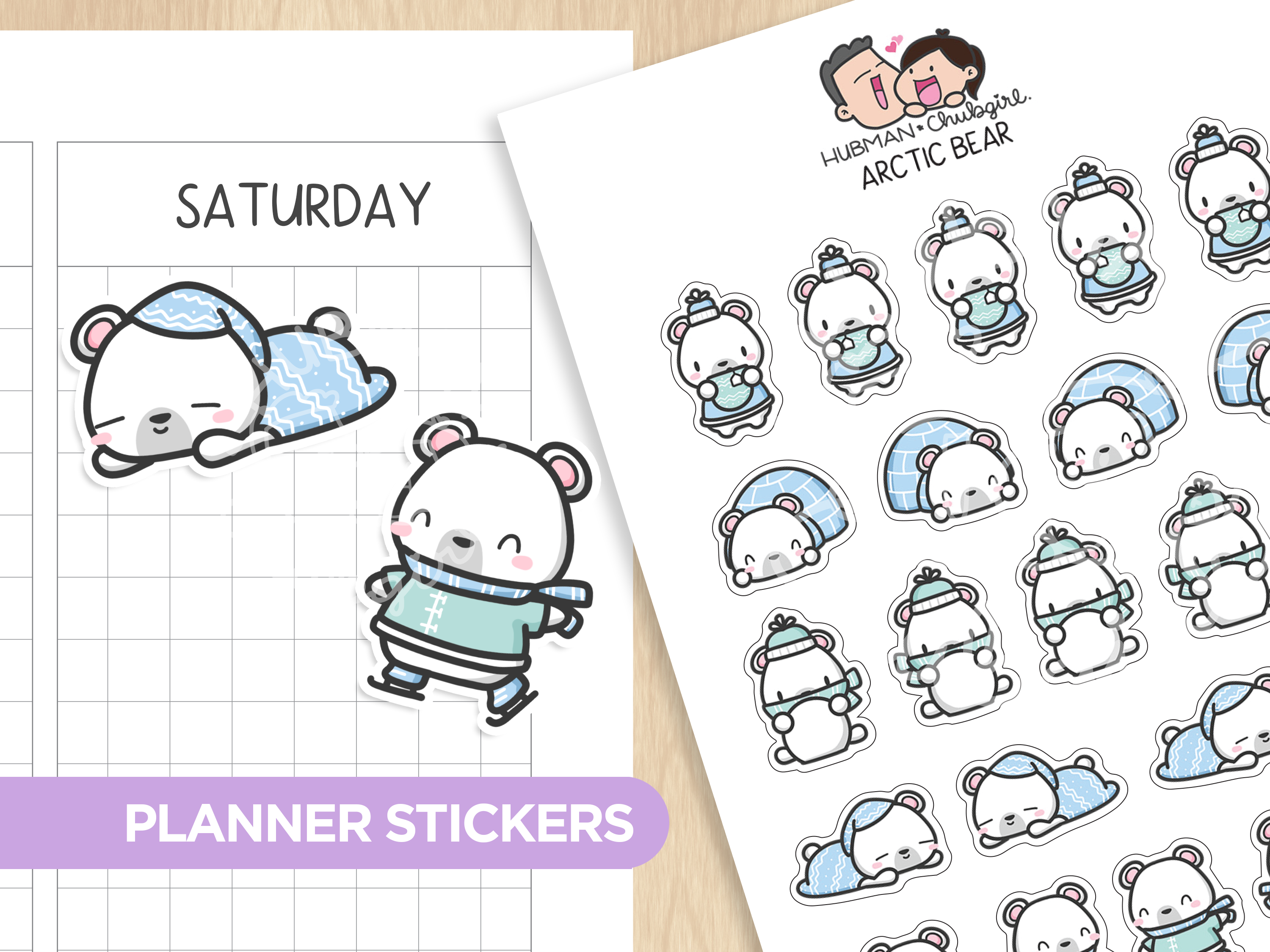 Arctic Winter Sticker Set