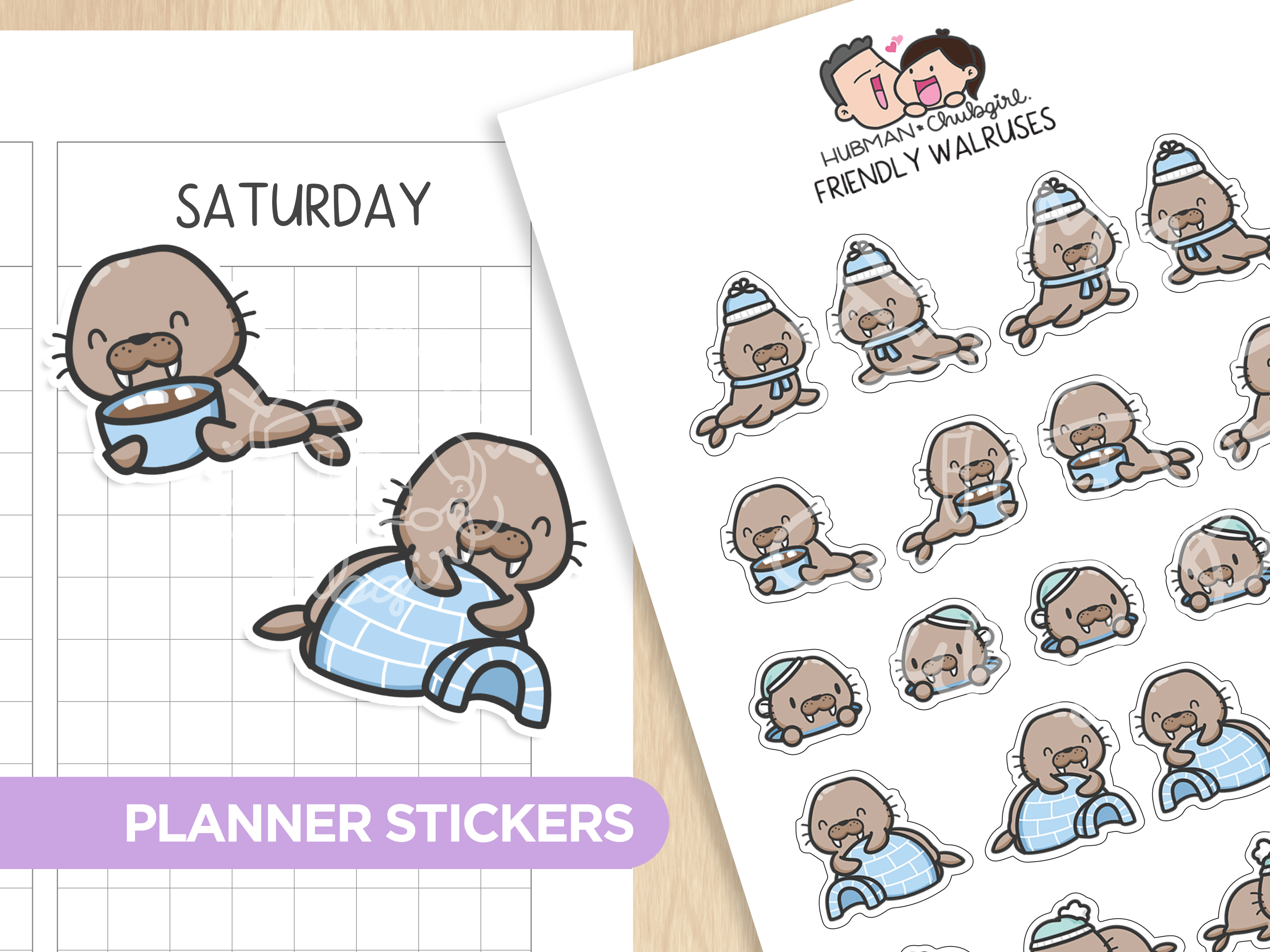 Arctic Winter Sticker Set