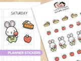 Autumn Snacks Planner Stickers