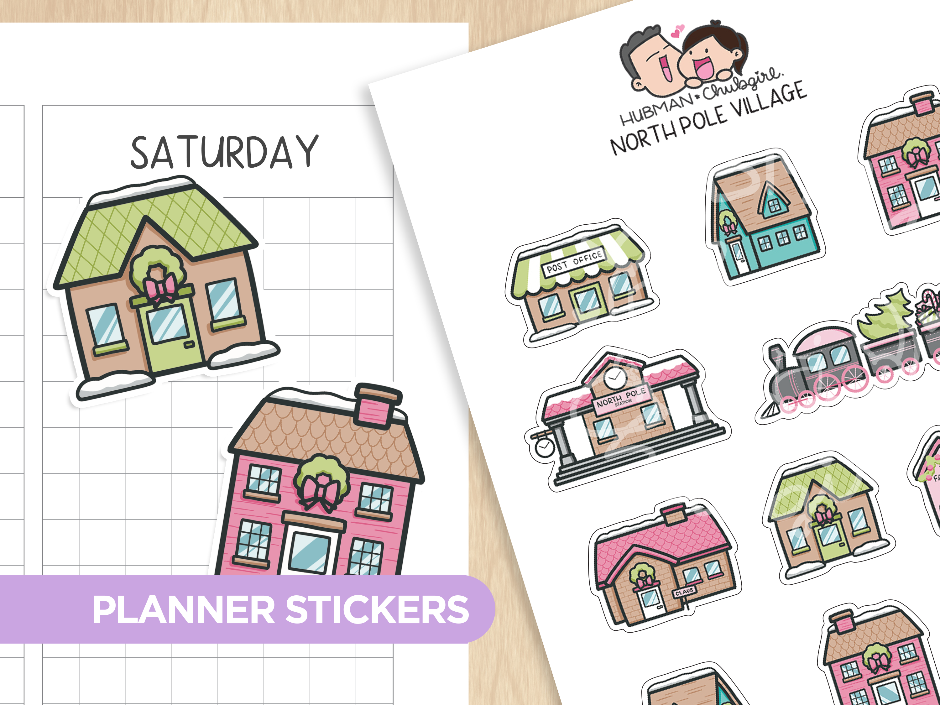 North Pole Sticker Set