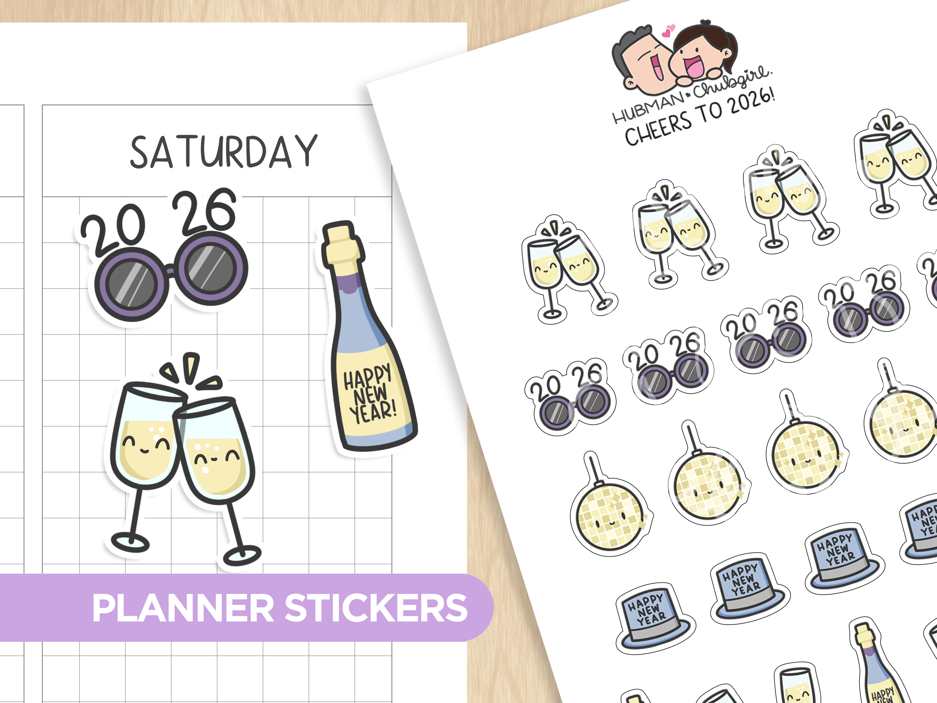 Hello 2026 Sticker Set