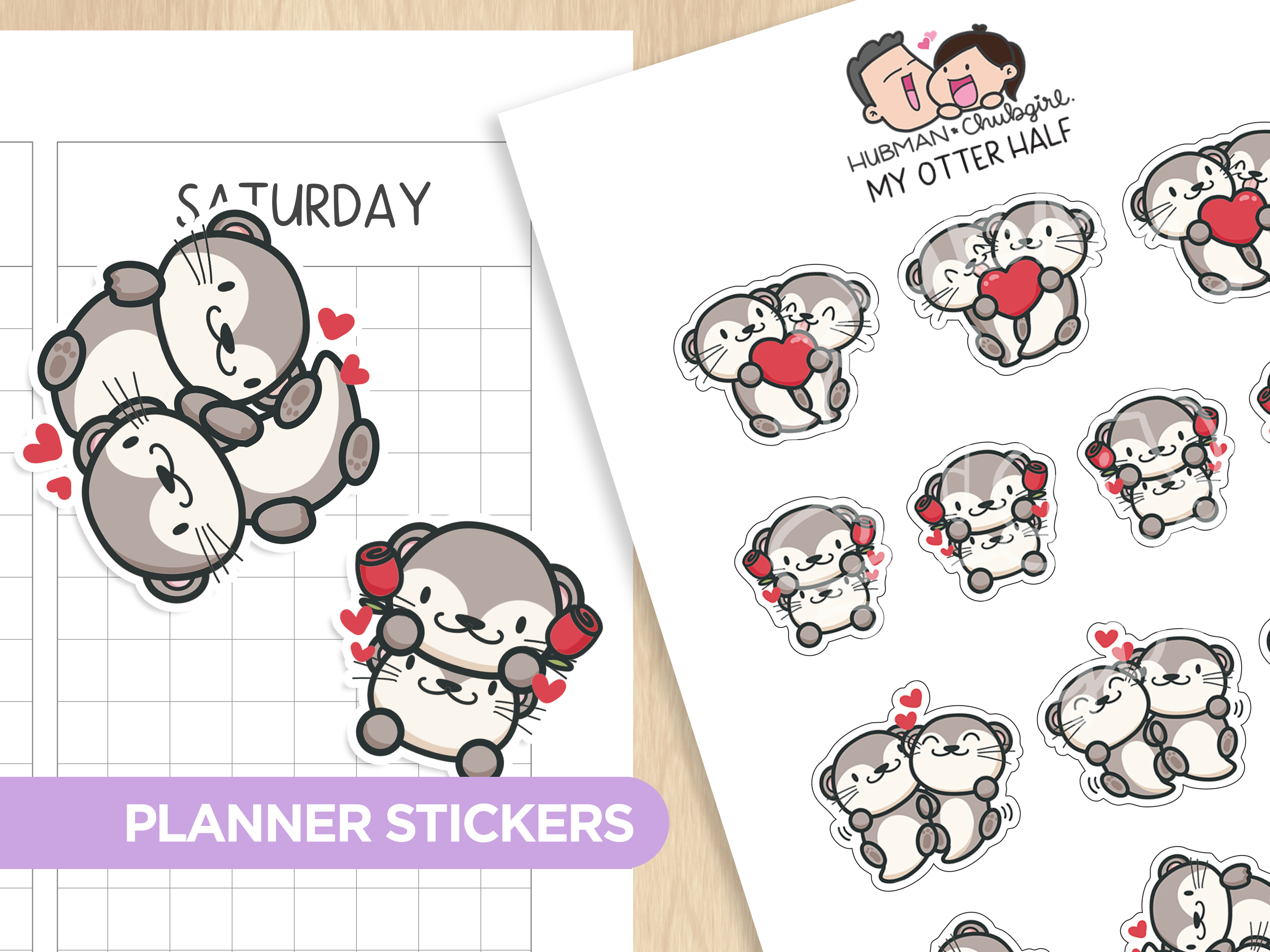 My Otter Half Planner Stickers