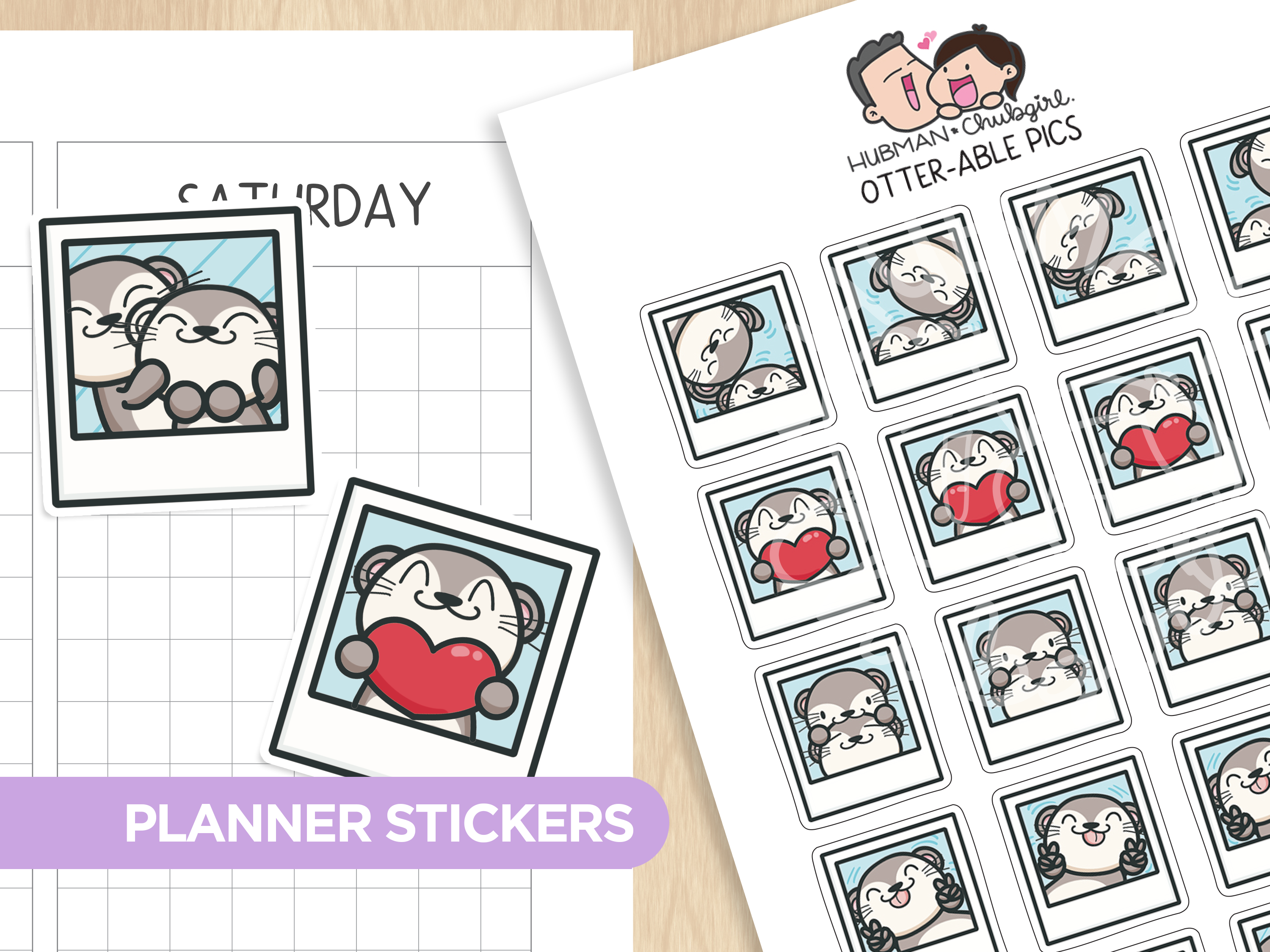 Otter-able Pics Planner Stickers