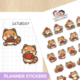 Apple Pandas Planner Stickers