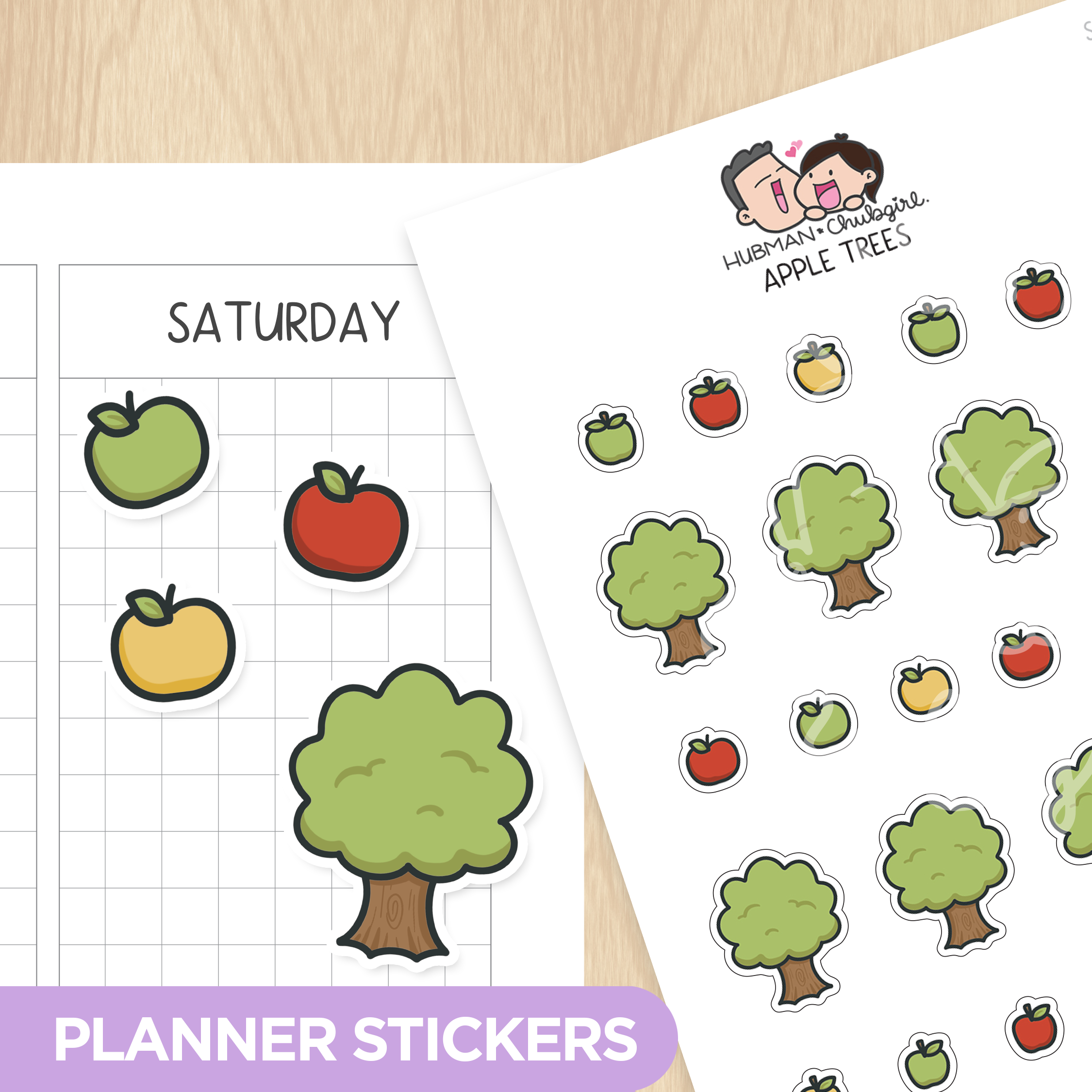 Fall Pandas Sticker Set