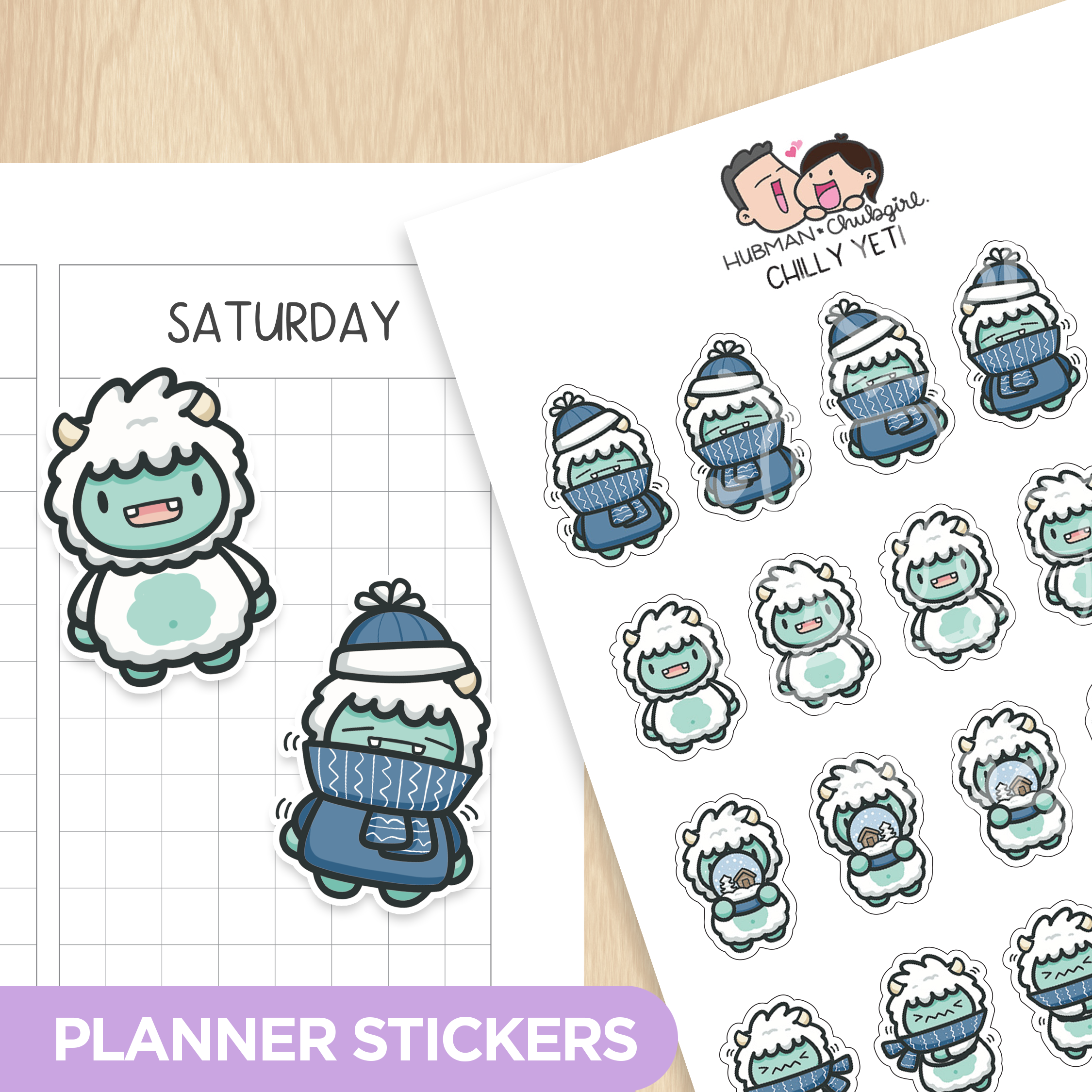 Chilly Yeti Planner Stickers